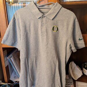 University of Oregon Nike gray polo golf size M
